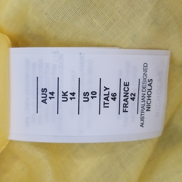 💕NICHOLAS💕 Celie Floral Print Long Dress Yellow Hastings Floral Print 10 NWOT - Picture 15 of 16